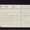 Lochurd, NT14SW 9, Ordnance Survey index card, Recto