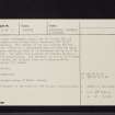 Stirkfield, NT14SW 13, Ordnance Survey index card, page number 2, Verso