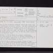 Stirkfield, NT14SW 25, Ordnance Survey index card, page number 1, Recto