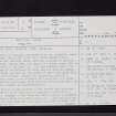 Spittal Farm, NT15NE 5, Ordnance Survey index card, page number 1, Recto