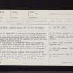 Newhall House, NT15NE 10, Ordnance Survey index card, page number 1, Recto