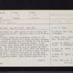 Braidwood, NT15NE 14, Ordnance Survey index card, page number 1, Recto