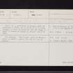 West Linton, NT15SE 13, Ordnance Survey index card, Recto