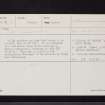 West Linton, NT15SE 15, Ordnance Survey index card, Recto