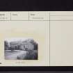 Malleny House, NT16NE 21, Ordnance Survey index card, Recto