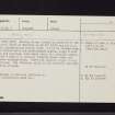 Malleny House, NT16NE 21, Ordnance Survey index card, Recto