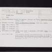 Kaimes Hill, NT16NW 2, Ordnance Survey index card, Recto