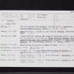 Cramond, NT17NE 3, Ordnance Survey index card, page number 1, Recto