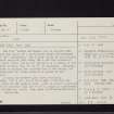 Craigie Hill, NT17NE 12, Ordnance Survey index card, page number 1, Recto