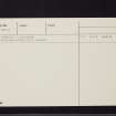 Craigie Hill, NT17NE 12, Ordnance Survey index card, page number 2, Verso