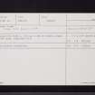Edinburgh, Cramond Island, NT17NE 24, Ordnance Survey index card, Recto
