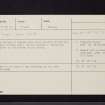 Craigie, NT17NE 27, Ordnance Survey index card, Recto