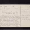 Gogar, NT17SE 7, Ordnance Survey index card, page number 1, Recto