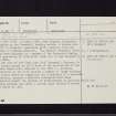 Edinburgh, Broomhall, NT17SE 17, Ordnance Survey index card, Recto