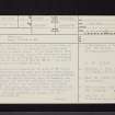 Ingliston, NT17SW 22, Ordnance Survey index card, page number 1, Recto