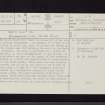 South Platt Hill, NT17SW 32, Ordnance Survey index card, page number 1, Recto