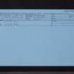 Clifton Hall, NT17SW 39, Ordnance Survey index card, Recto