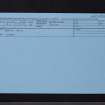 Edinburgh, Norton House Hotel, Stables, NT17SW 57, Ordnance Survey index card, Recto