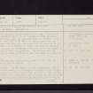 Aberdour, Old Manse, NT18NE 14, Ordnance Survey index card, page number 1, Recto