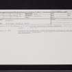 Aberdour, Old Manse, NT18NE 14, Ordnance Survey index card, Recto