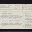 Fordell Chapel, NT18NW 5, Ordnance Survey index card, page number 1, Recto