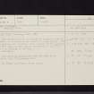 Fordell, NT18SE 4, Ordnance Survey index card, Recto