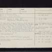 Inchcolm Abbey, NT18SE 7, Ordnance Survey index card, Recto