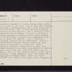 Barns Farm, NT18SE 8, Ordnance Survey index card, page number 2, Verso