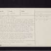 Upper Davington, NT20SW 10, Ordnance Survey index card, page number 1, Recto