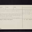 Upper Davington, NT20SW 10, Ordnance Survey index card, page number 2, Verso