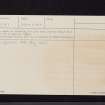 Bught Rig, NT22NE 1, Ordnance Survey index card, page number 2, Recto