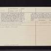 Bught Rig, NT22NE 2, Ordnance Survey index card, page number 2, Verso