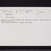 Bught Rig, NT22NE 2, Ordnance Survey index card, Recto