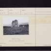 Dryhope Tower, NT22SE 2, Ordnance Survey index card, page number 2, Verso