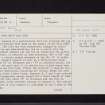 Kailzie, Tor Hill, NT23NE 4, Ordnance Survey index card, page number 1, Recto
