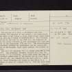 The Whaum, NT23NW 10, Ordnance Survey index card, page number 1, Recto