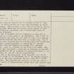 The Whaum, NT23NW 10, Ordnance Survey index card, page number 2, Verso