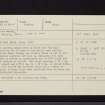 Kirkton Manor, NT23NW 15, Ordnance Survey index card, Recto