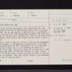 Chester Hill, Hundleshope, NT23NW 17, Ordnance Survey index card, page number 1, Recto