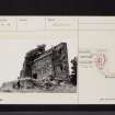Castlehill Tower, NT23NW 18, Ordnance Survey index card, page number 2, Verso