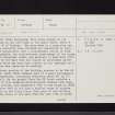 Hallyards, NT23NW 22, Ordnance Survey index card, page number 1, Recto