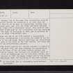Hallyards, NT23NW 22, Ordnance Survey index card, page number 2, Verso