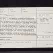 Cademuir Hill, NT23NW 40, Ordnance Survey index card, Recto