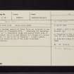 Birks Cairn, NT23SE 1, Ordnance Survey index card, Recto