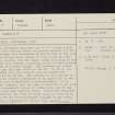 Glenrath, NT23SW 7, Ordnance Survey index card, page number 1, Recto