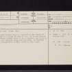 Dundreich, NT24NE 3, Ordnance Survey index card, page number 1, Recto