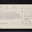 Whitelawburn, NT24NW 15, Ordnance Survey index card, Recto