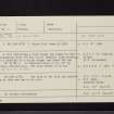 Darnhall Mains, NT24NW 16, Ordnance Survey index card, Recto