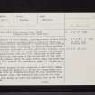 Black Barony, NT24NW 18, Ordnance Survey index card, page number 1, Recto