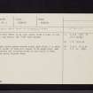 Glenbield, NT24SE 6, Ordnance Survey index card, Recto